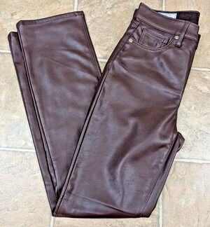 GAP Faux Leather Brown Skinny Pants